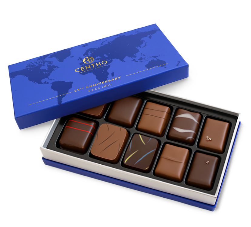 Centho : Le Chocolat Belge que le Japon Vénère 2 Centho 25th Annniversary 10 pieces Open 15E