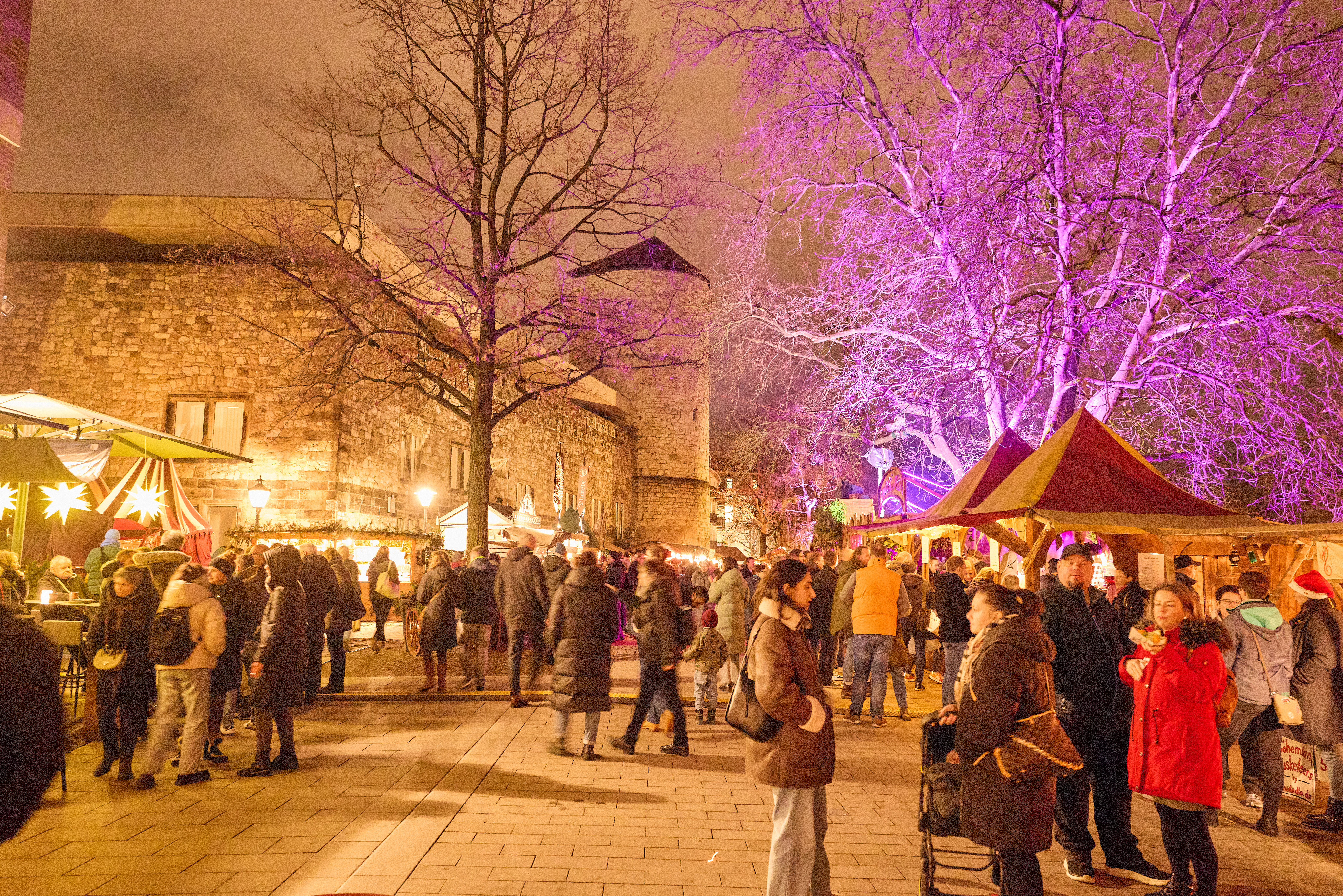 Hannover Christmas Market Old town Banks of Leine river cHMTGChristian Wyrwa